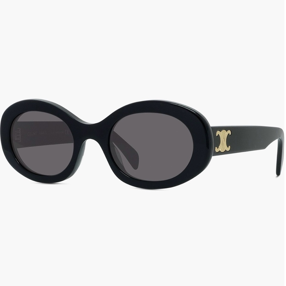 Celine Triomphe 52mm Oval Sunglasses - perfect condition w/ box and case